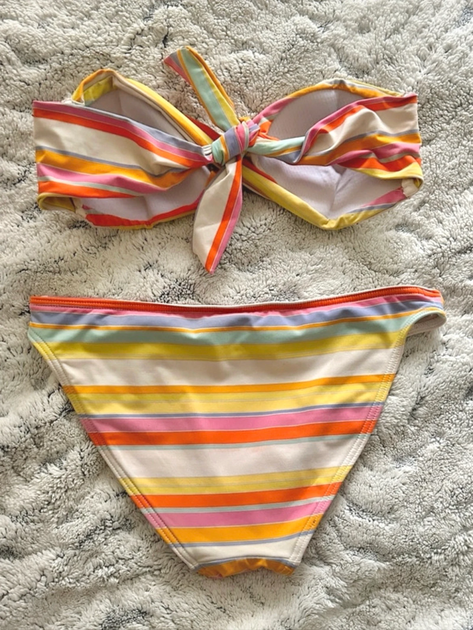 Biquíni de duas peças em poliéster listrado multicolorido Tamanho 36/S Bikini Bar – photo 6